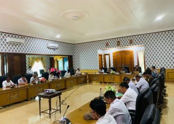 Suasana pertemuan KPK RI dan Pemda Mimika