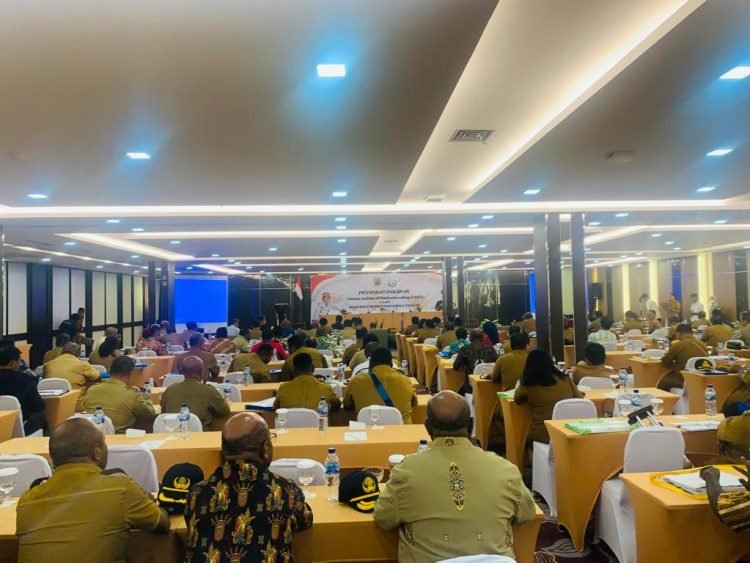 Suasana kegiatan penandatanganan MoU antar Pemprov Papua Tengah dengan Kejati Papua