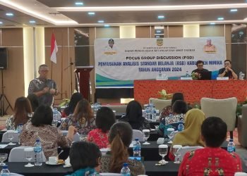 Koordinator Pengawas Wilayah pada Badan Pengawaan Keuangan dan Pembangunan (BPKP) Provinsi Papua, Abdul Rofiq saat menyampaikan materi