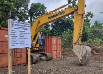 Akses jalan dari kawasan bundaran Petrosea ke Bandara Mozes Kilangin mulai dikerjakan
