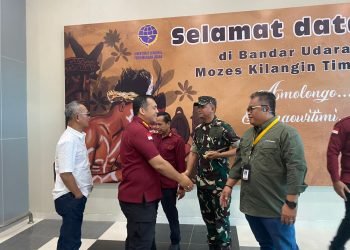 Danlanud Yohanis Kapiyau Timika Sambut Kedatangan Dirjen Imigrasi RI dan Pangkogabwilhan III