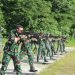 Prajurit Lanud Yohanis Kapiyau Timika saat mengikuti latihan menembak Triwulan I Tahun 2024
