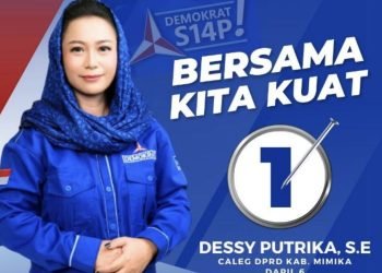 Komitmen Bangun SDM Suku Kamoro, Dessy Putrika Maju Caleg DPRD Kabupaten Mimika