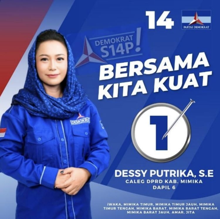 Komitmen Bangun SDM Suku Kamoro, Dessy Putrika Maju Caleg DPRD Kabupaten Mimika