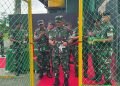 Panglima Komando Daerah Militer (Pangdam) XVII/Cenderawasih Mayjen TNI Izak Pangemanan, M.Han. meresmikan lapangan Futsal Denkav 3/SC, bertempat di Mako Denkav 3/SC Dam XVII/Cen, Timika, Prov. Papua Tengah, Jumat (10/5/ 2024)