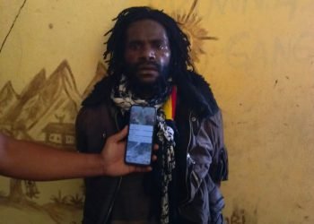 Anan Nawipa salah satu pelaku pembunuhan Danramil Aradide, Lettu Oktovianus Sogalrey saat berhasil ditangkap