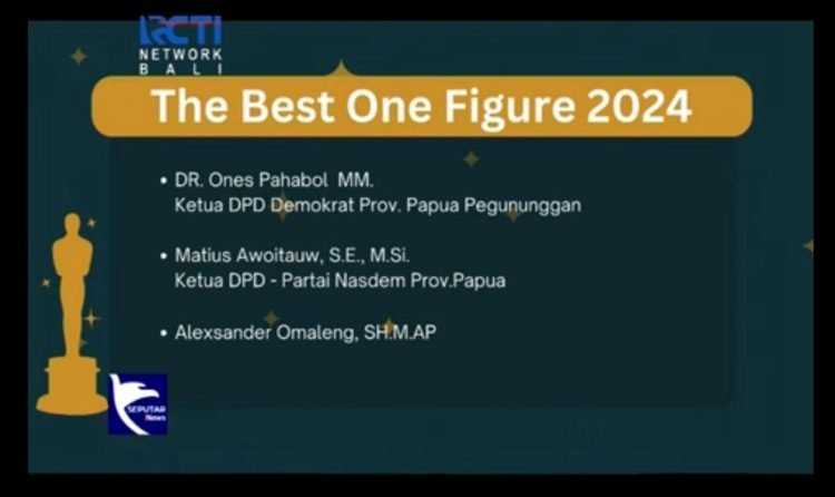 Alex Omaleng Masuk Nominasi The Best One Figure Indonesia Golden Awards
