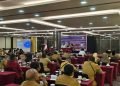 Suasana Rakornis Disdukcapil yang digelar di Hotel Horison Diana Timika Senin (26/8/2024)