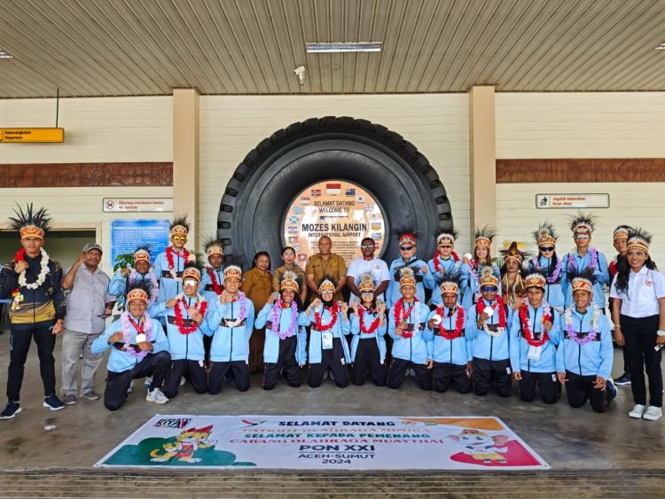 KONI Mimika Apresiasi Atlet Muaythai Berprestasi di PON XXI Aceh-Sumut