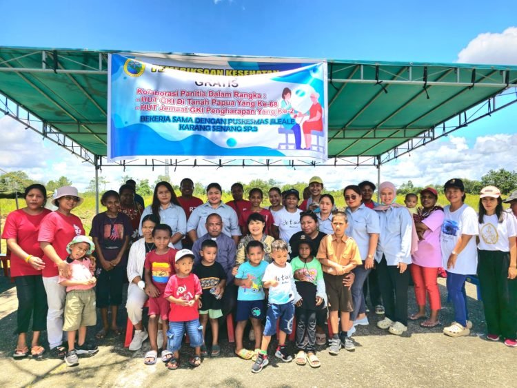 Peringati HUT GKI dan HUT Jemaat, GKI Pengharapan Timika Gelar Pengobatan Gratis