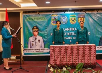 Maksimalkan Tugas dan Tanggungjawab, Pj. Ketua TP-PKK Mimika Resmi Dilantik