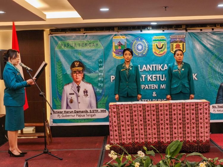 Maksimalkan Tugas dan Tanggungjawab, Pj. Ketua TP-PKK Mimika Resmi Dilantik