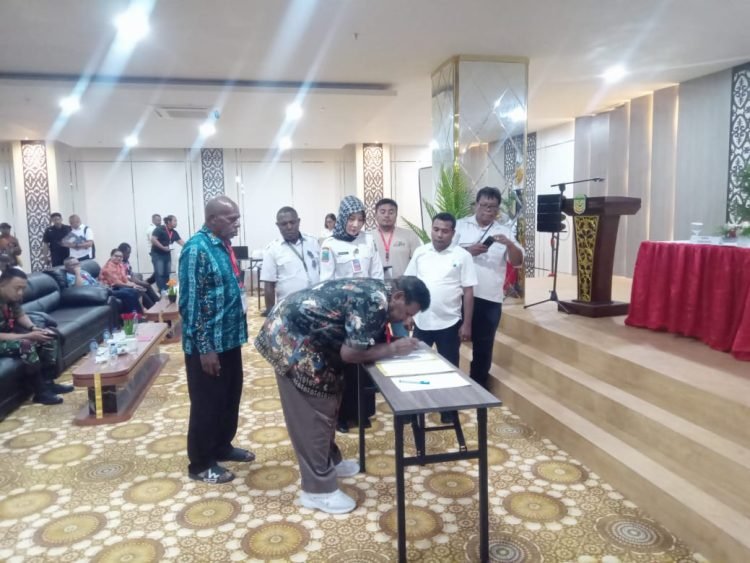 Pemkab Mimika dan Forkopimda Nyatakan Sikap Jaga Keamanan Jelang Putusan MK