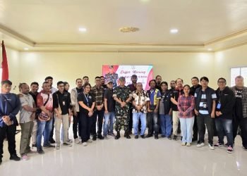 Pererat Tali Silahturami, Dandim 1710/ Mimika Tatap Muka Dengan Wartawan di Mimika