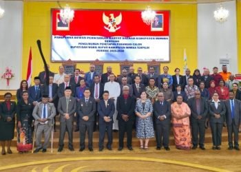 DPRK Gelar Rapat Paripurna Umumkan Bupati dan Wakil Bupati Mimika Terpilih