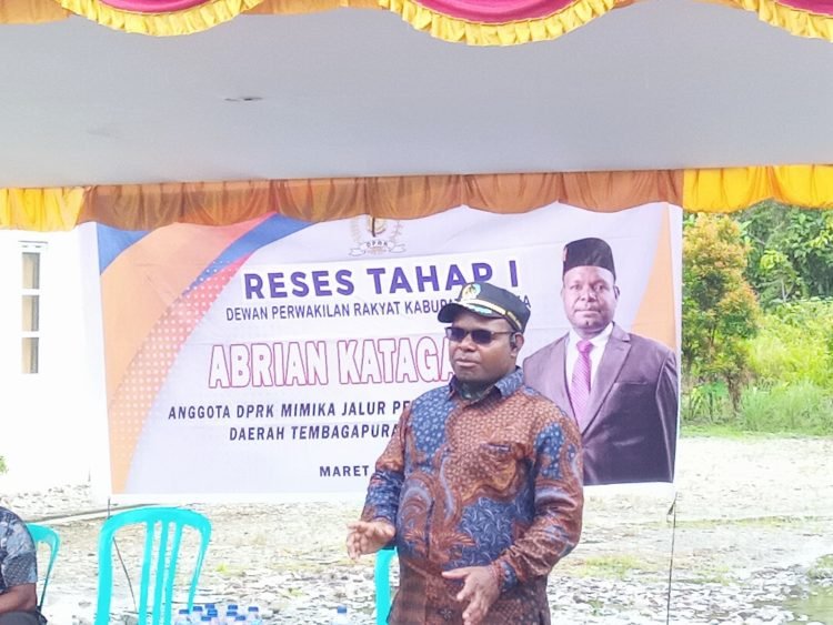 Masyarakat Usulkan Rumah Layak Huni dan Pemekaran Distrik Dalam Reses Abrian Katagame  