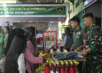 Sambut Lebaran, Brigif 20/IJK/3 Kostrad Gelar Bazar Murah