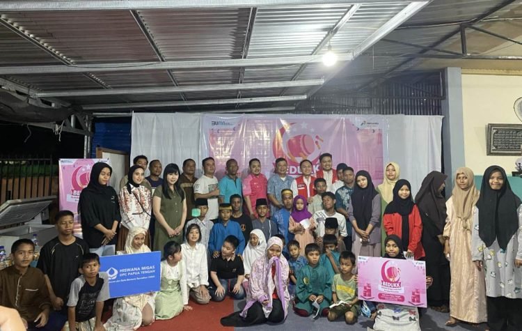 Berbagi Kebahagiaan, Pertamina-Hiswana Migas Gelar Acara Santunan di Panti Asuhan Laskar Pelangi Timika