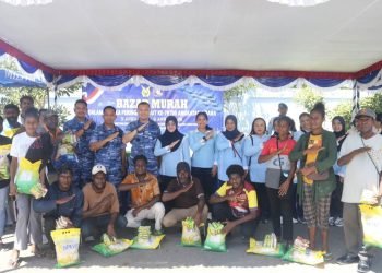 Sambut HUT Ke-79 TNI AU, Lanud YKU Gelar Bazar Murah Untuk Waega