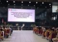 ratusan kepala sekolah saat mengikuti sosialisasi program makan bergizi gratis yang dilaksanakan di Gedung Eme Neme Yauware. (Foto: Jurnalpapua.id)