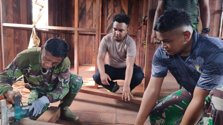 Sinergitas TNI-Polri dan Masyarakat dalam Satgas TMMD Wujudkan Pembangunan di Mimika