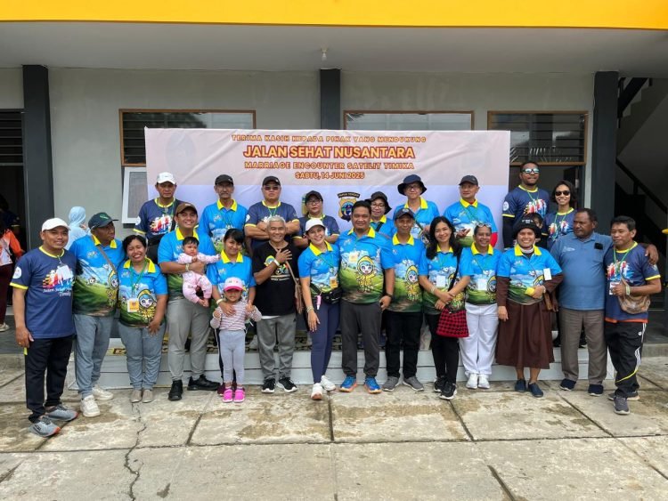 Rayakan Golden Jubilee, Komunitas Marriage Encounter Satelit Timika Gelar Jalan Sehat Nusantara dan Aksi Donor Darah