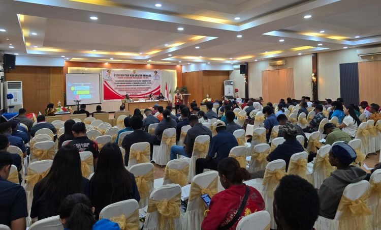 Kesbangpol Mimika Gelar Sosialisasi Pencegahan dan Penanggulangan Narkotika