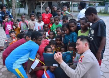 Operasi Damai Cartenz 2025 Berbagi Keceriaan di Panti Asuhan Santa Susana Timika