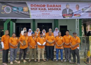 Peringati Milad ke-50, MUI Mimika Gelar Aksi Donor Darah
