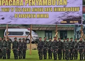 Tiba di Timika, Danrem 173/ PVB Tekankan 3 Poin ke Prajurit Yonif TP 820