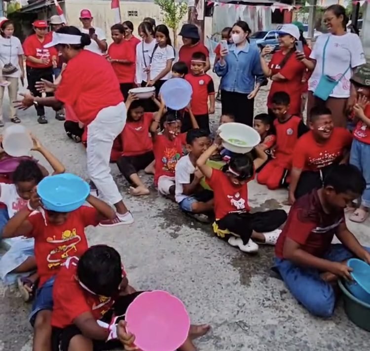 Maknai Kemerdekaan, Warga Gang Semangka Kelurahan Wanagon Timika Gelar Aneka Lomba