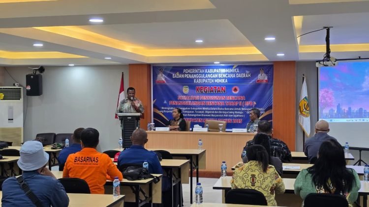 Penyusunan Rencana Penanggulangan Bencana Masuk Tahap II, BPBD Mimika Gelar Sosialisasi
