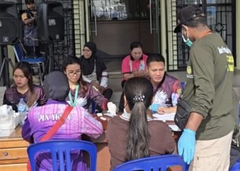 Sambut HUT RI ke-80, Distrik Mimika Baru Gandeng Puskesmas Pasar Sentral Gelar Pemeriksaan Kesehatan Gratis