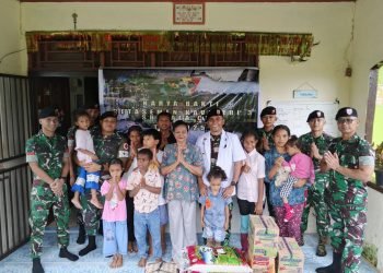 Wujudkan Kepedulian Terhadap Generasi Bangsa, Prajurit Srigala Gelar Pelayanan Kesehatan dan Sosial di Panti Asuhan Cinta Bella