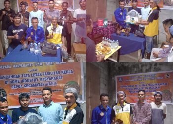 Laksanakan Giat Hibah PMP Di Kelurahan Sempan, STIKP Hermon Timika Serahkan Mesin ke Pengrajin
