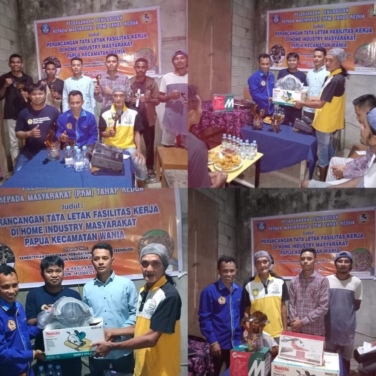 Laksanakan Giat Hibah PMP Di Kelurahan Sempan, STIKP Hermon Timika Serahkan Mesin ke Pengrajin