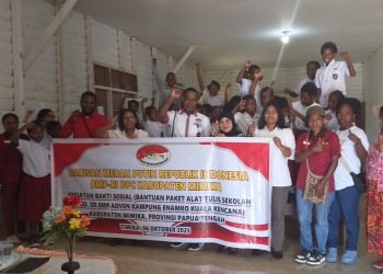 HUT Tahun 2025, BMP Mimika Lakukan Baksos Di Lima Sekolah di Timika