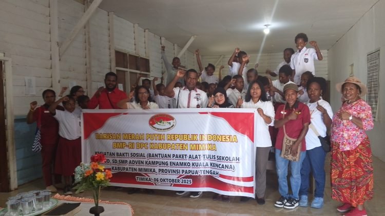 HUT Tahun 2025, BMP Mimika Lakukan Baksos Di Lima Sekolah di Timika