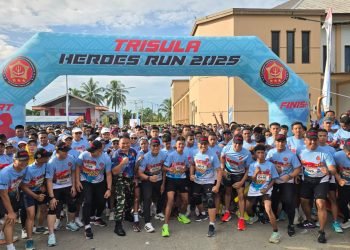 1500 Peserta Ramaikan Event Trisula Heroes Run 2025 di Timika