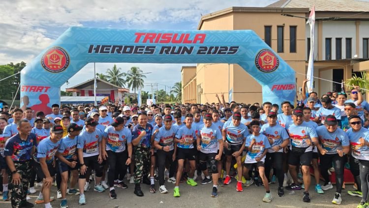 1500 Peserta Ramaikan Event Trisula Heroes Run 2025 di Timika