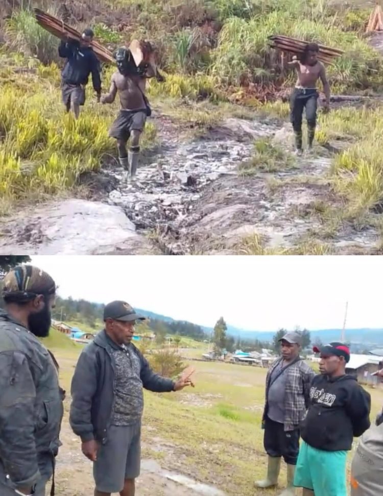 Honai Bantuan Presiden Prabowo Untuk Kepala Suku Dani Puncak Mulai Dikerjakan
