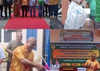 Kelola Sampah Jadi Cuan, DLH Mimika Luncurkan Kios Sampah di Inauga