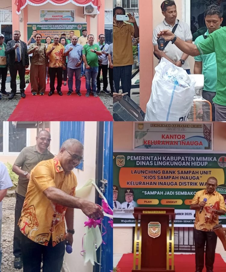 Kelola Sampah Jadi Cuan, DLH Mimika Luncurkan Kios Sampah di Inauga