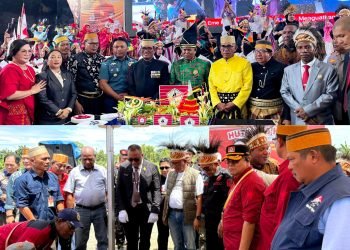 Peletakan Batu Pertama Baruga Center Jadi Kado Istimewa HUT KKSS ke-49 di Kabupaten Mimika