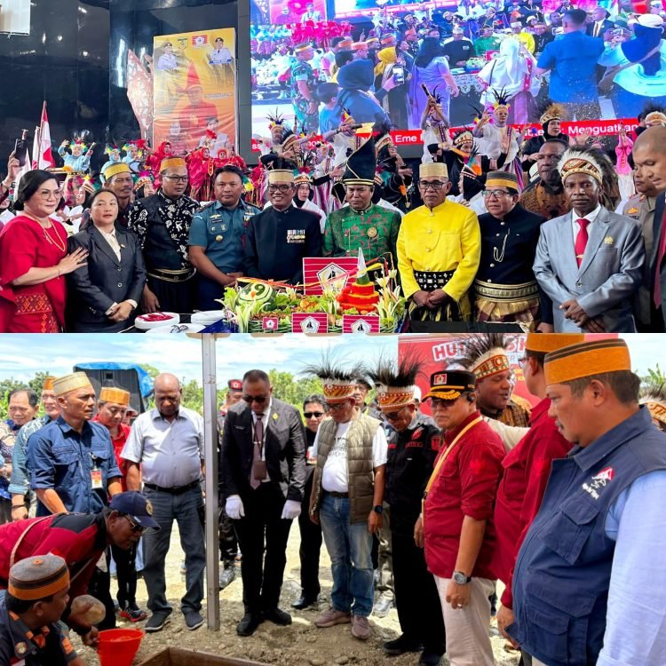 Peletakan Batu Pertama Baruga Center Jadi Kado Istimewa HUT KKSS ke-49 di Kabupaten Mimika