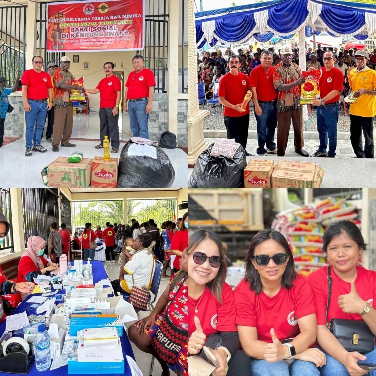 Peduli OAP, Panitia Natal IKT Mimika 2025 Gelar Baksos di Kampung Iwaka
