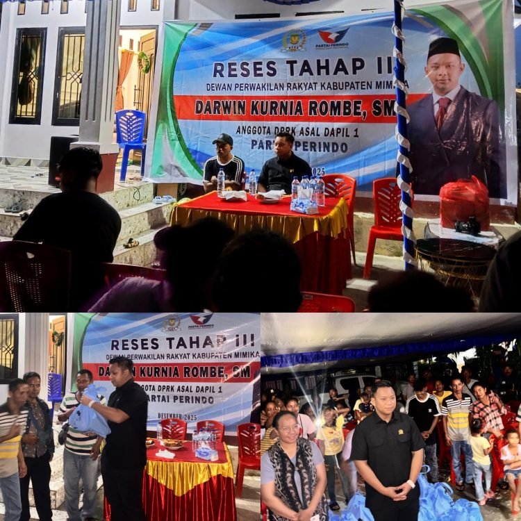 Lewat Reses Tahap III, Darwin Rombe Paparkan Program Prioritas 2026 ke Warga Kelurahan Wanagon