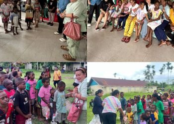 Maknai Natal, PT. Kurnia Jaya Group Berbagi Kasih ke Panti Asuhan Kasih Ibu dan Anak-Anak OAP di Kompleks Gorong-Gorong Timika