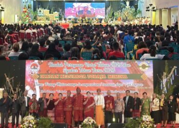 Ribuan Warga Toraja Mimika Hadiri Perayaan Natal dan Ibadah Syukur Awal Tahun