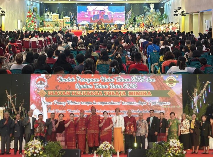 Ribuan Warga Toraja Mimika Hadiri Perayaan Natal dan Ibadah Syukur Awal Tahun